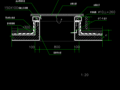 屋顶检修孔CAD大样图丨CAD做法