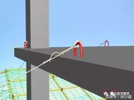建筑工程水平挑网的施工方法及安全要求,附流程图!