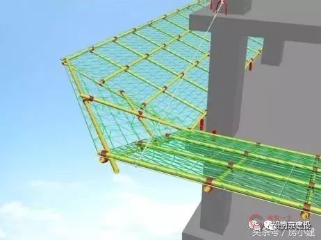 建筑工程水平挑网的施工方法及安全要求,附流程图!
