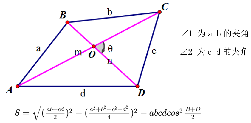 任意四边形面积计算公式