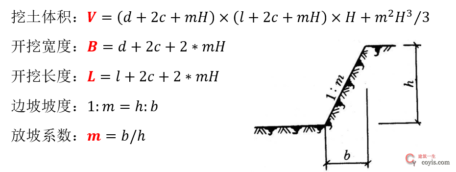 沟槽土方开挖计算公式