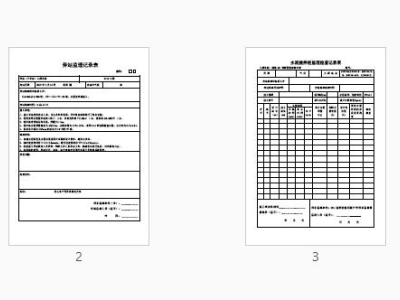 (水泥搅拌桩)监理旁站记录表及监理检查记录表