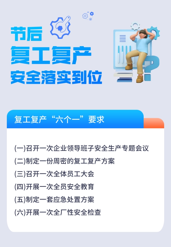 企业复工复产安全防范不可疏忽大意,有哪些事项需要注意?