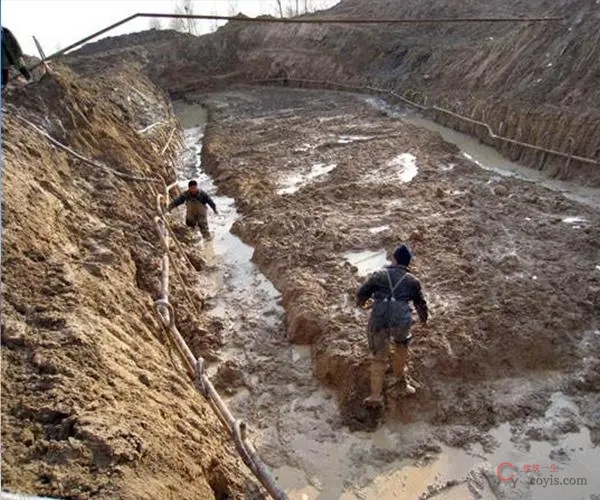 轻型井点降水现场图