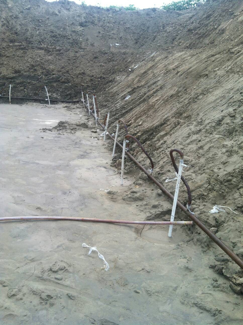 轻型井点降水现场图