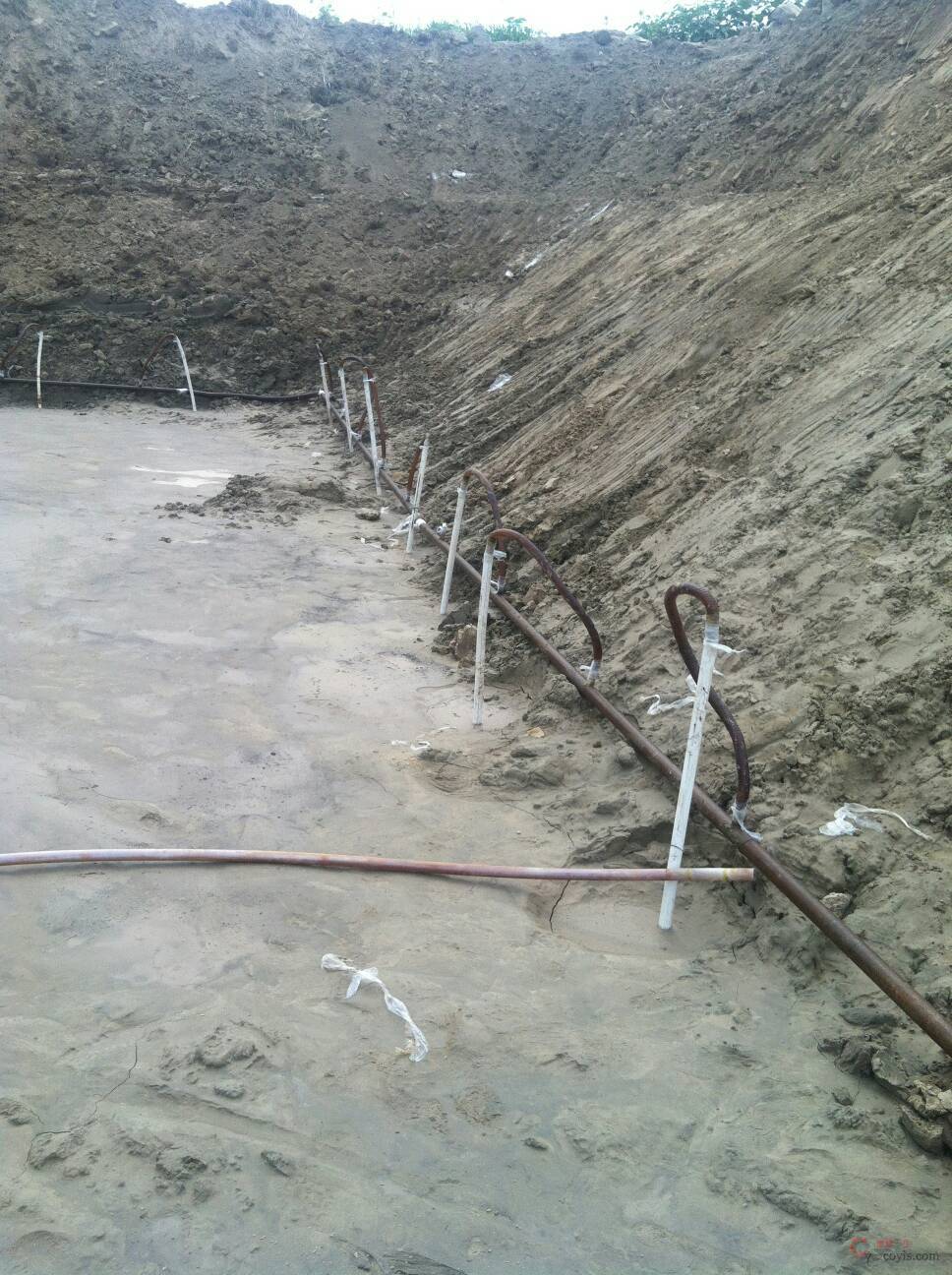 轻型井点降水现场图