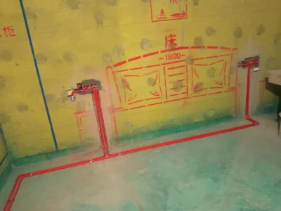 家装水电施工(尽量不要开横槽)