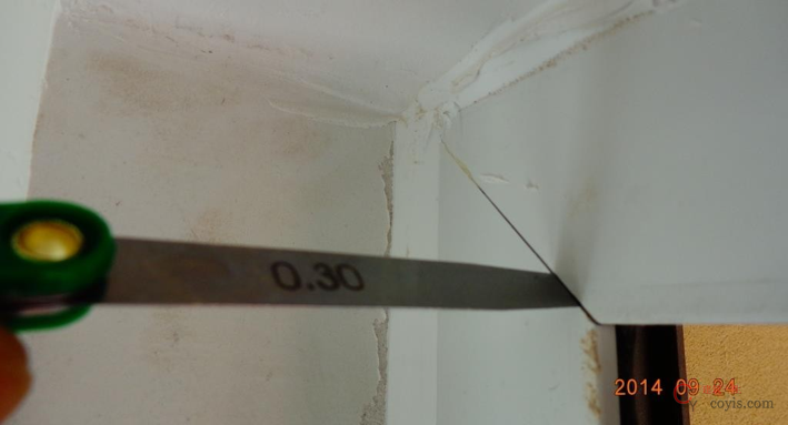 9.1、型材拼缝宽度(不适用塑钢窗)