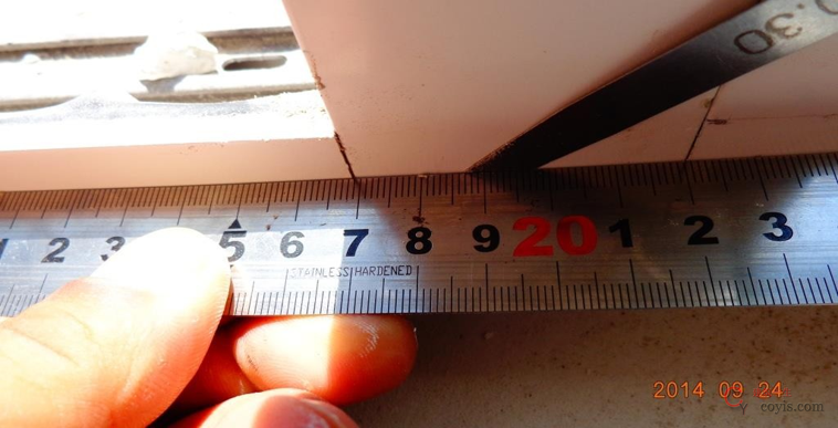 9.3、铝合金型材拼缝高低差(不同截面型材)