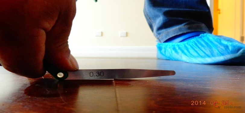 10.3、接缝高低差(实木复合、实木地板)