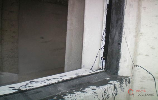 11.3、外门窗边框外表面防水层(铝合金-塑钢窗)