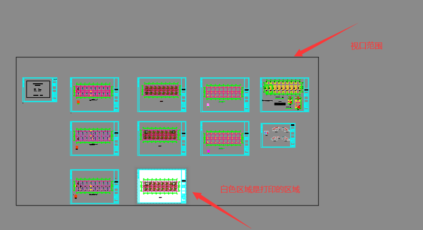 利用CAD布局、视口，批量打印图纸