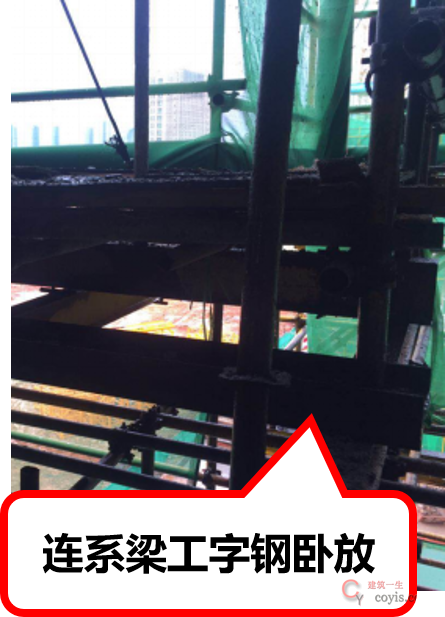 连系梁工字钢卧放