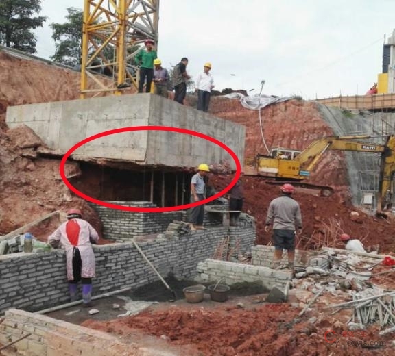 4.6.1 混凝土基础承台开挖悬空