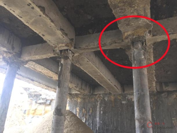 【隐患】内支撑与立柱连接砼浇筑不佳