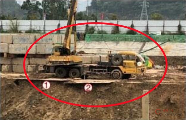 【隐患】机械与基坑边沿安全距离不符合要求