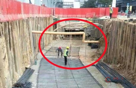 【隐患】管线作业范围无保护