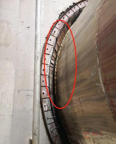 【隐患】扇形环板螺栓未安装到位