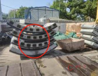 【隐患】管片码放过高