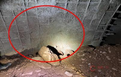 【隐患现象】喷射混凝土未分层、养护等工艺未做到位,配比、材料质量不合格