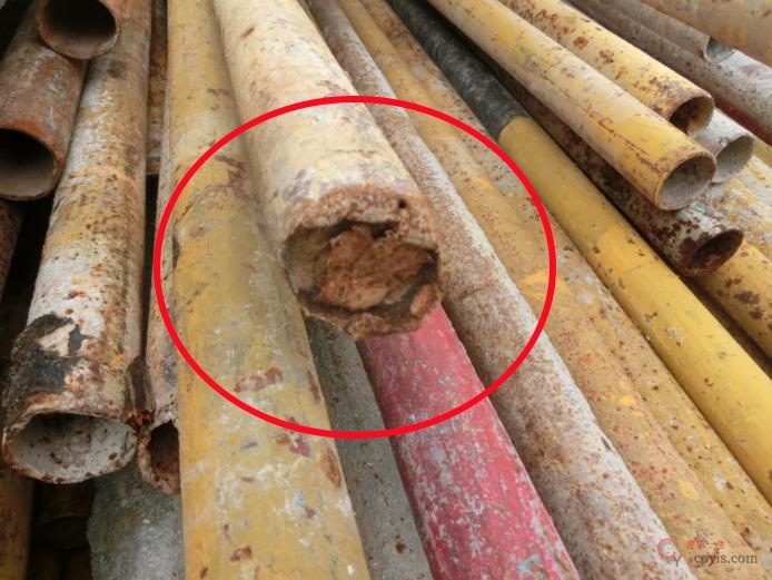 【隐患】钢管锈蚀严重