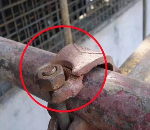 【隐患】扣件开裂