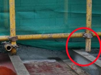 【隐患】立杆脚悬空