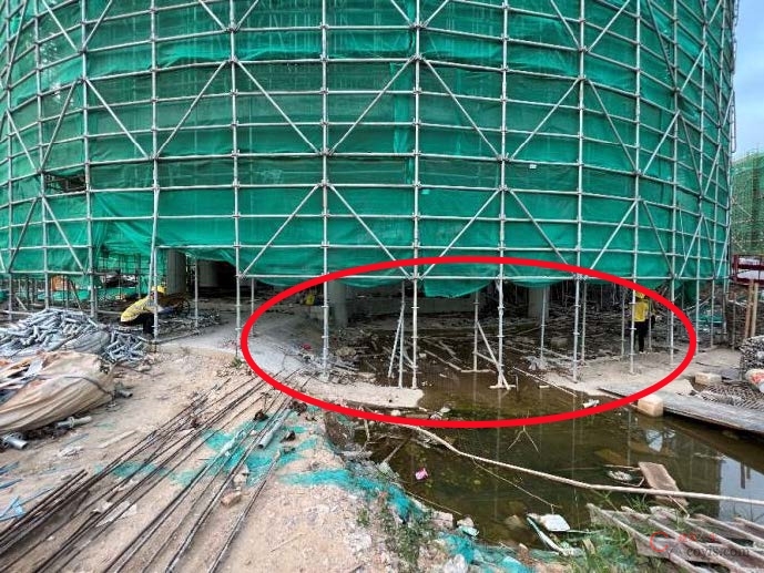 【隐患】扫地杆缺失