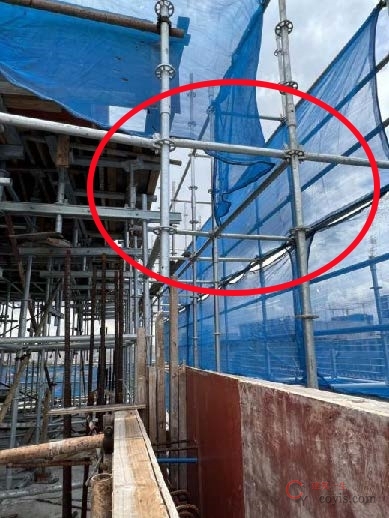 【隐患】脚手架立杆用作支撑架