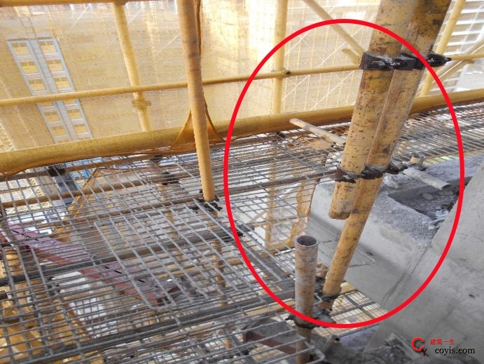 【隐患】钢管立杆未采用对接连接
