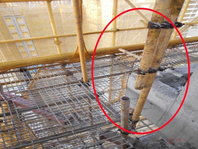 【隐患】钢管立杆未采用对接连接