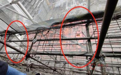 【隐患】作业层脚手板缺失