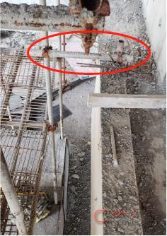 【隐患】连墙件离主节点距离大于300mm