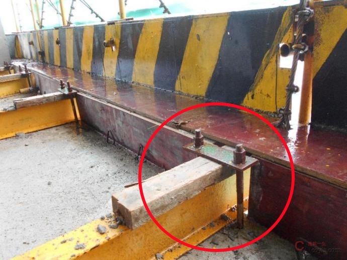 【隐患】未用木楔楔紧