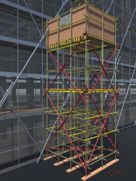 【正确】物料平台剪刀撑设置规范