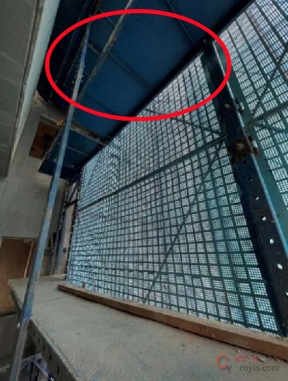 【隐患】立杆未成对布设和加设加强撑