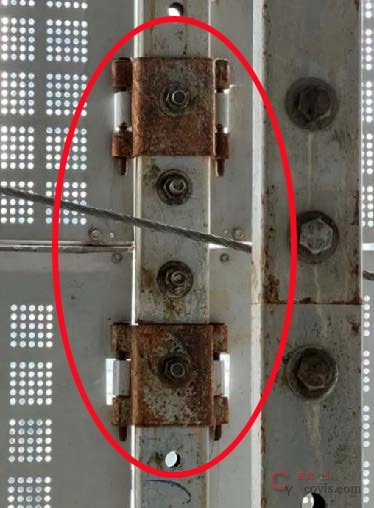 【隐患】防护网连接件欠保养