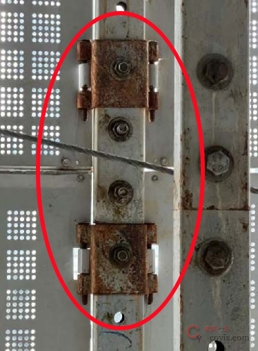 【隐患】防护网连接件欠保养