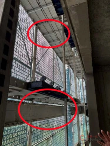 【隐患】竖向主框架未设置加强撑