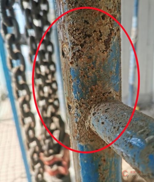 【隐患】导轨锈蚀严重