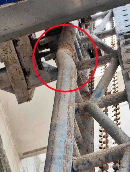 【隐患】导轨变形严重