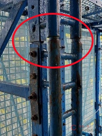 【隐患】导轨接长不规范