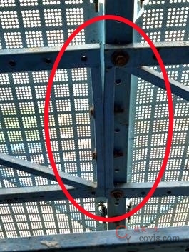 【隐患】水平支承桁架连接构造不足变形严重