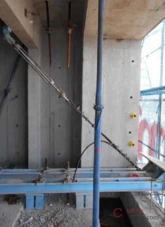 【隐患】附着支座采用钢丝绳卸荷