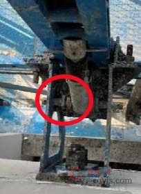 【隐患】卸荷顶撑加拉簧、压簧影响架体升降