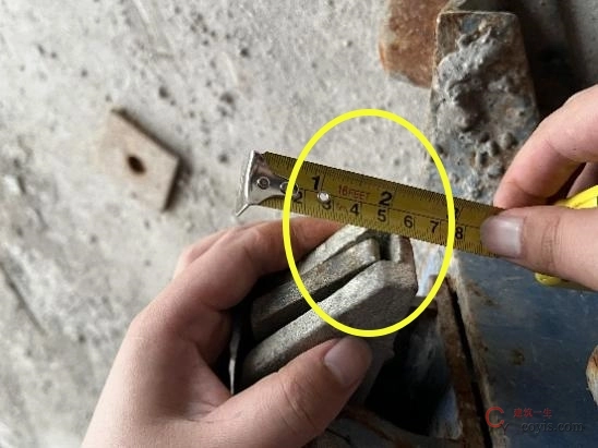 【隐患】防坠摆块尺寸与设计不符