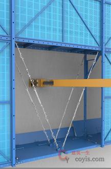 【正确】脚手板与塔吊附着没有干涉