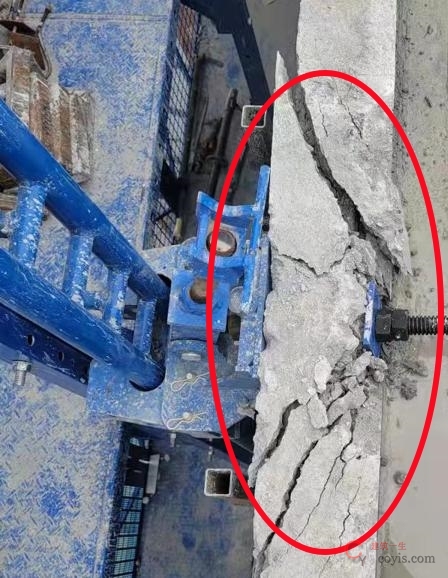 【隐患】附着支座处结构损坏