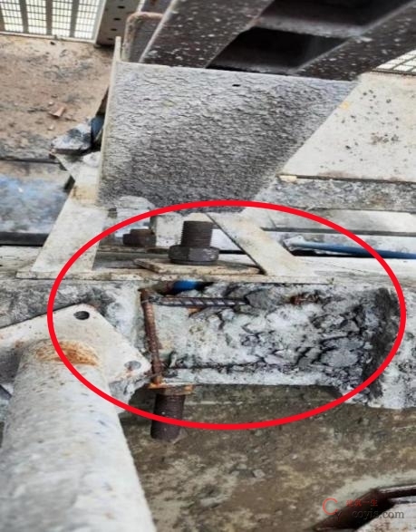 【隐患】附着支座处结构损坏