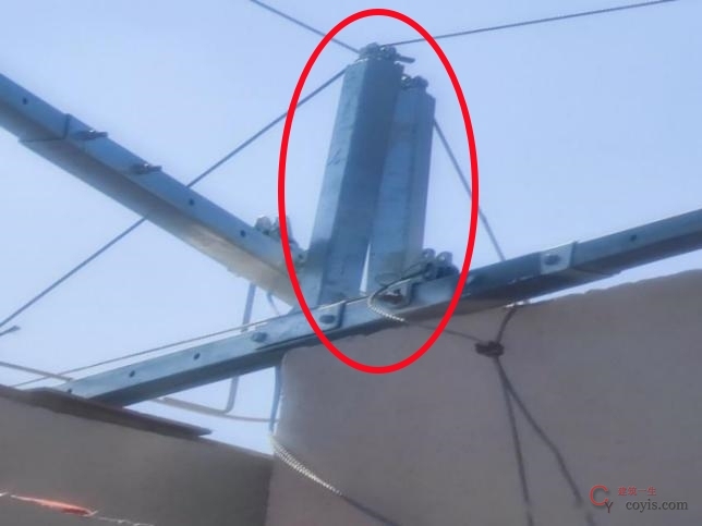 【隐患】吊篮横梁直接搁置在女儿墙上